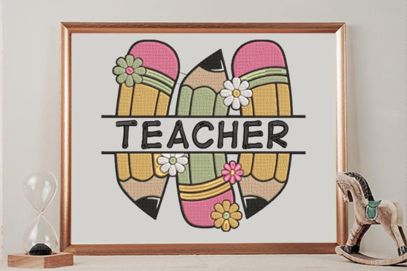Floral Pencils Teacher Embroidery Review