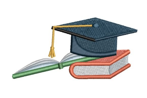Graduation Cap and Books Embroidery Review