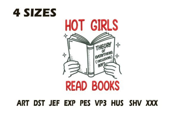 Hot Girls Read Books Embroidery Review