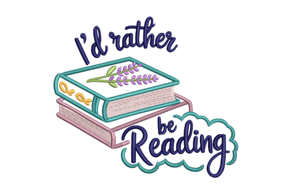 I d Rather Be Reading, Book Lover Embroidery Review