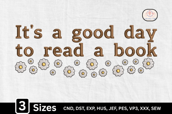 It’s a Good Day to Read a Book Embroidery Review
