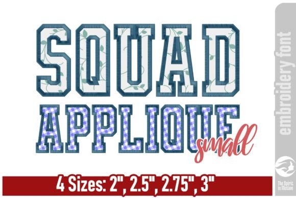 Squad Varsity Applique Font Review