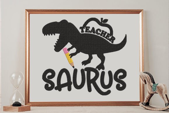 Teacher Saurus Embroidery Review