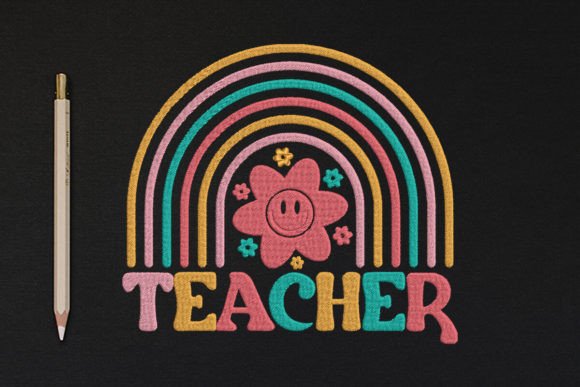 Teacher Sign Rainbow Embroidery Review