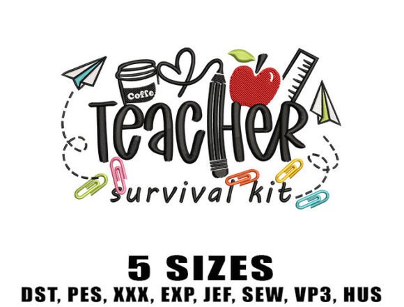 Teacher Survival Kit Embroidery Review
